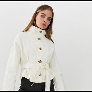 ASOS DESIGN Petite waisted jacket